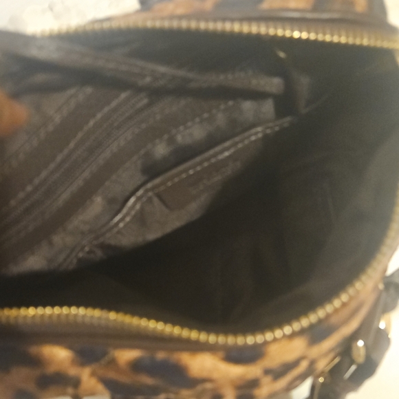 Michael Kors Leopard Cheetah Print Calfskin Tote Bag AV106 - Picture 11 of 13